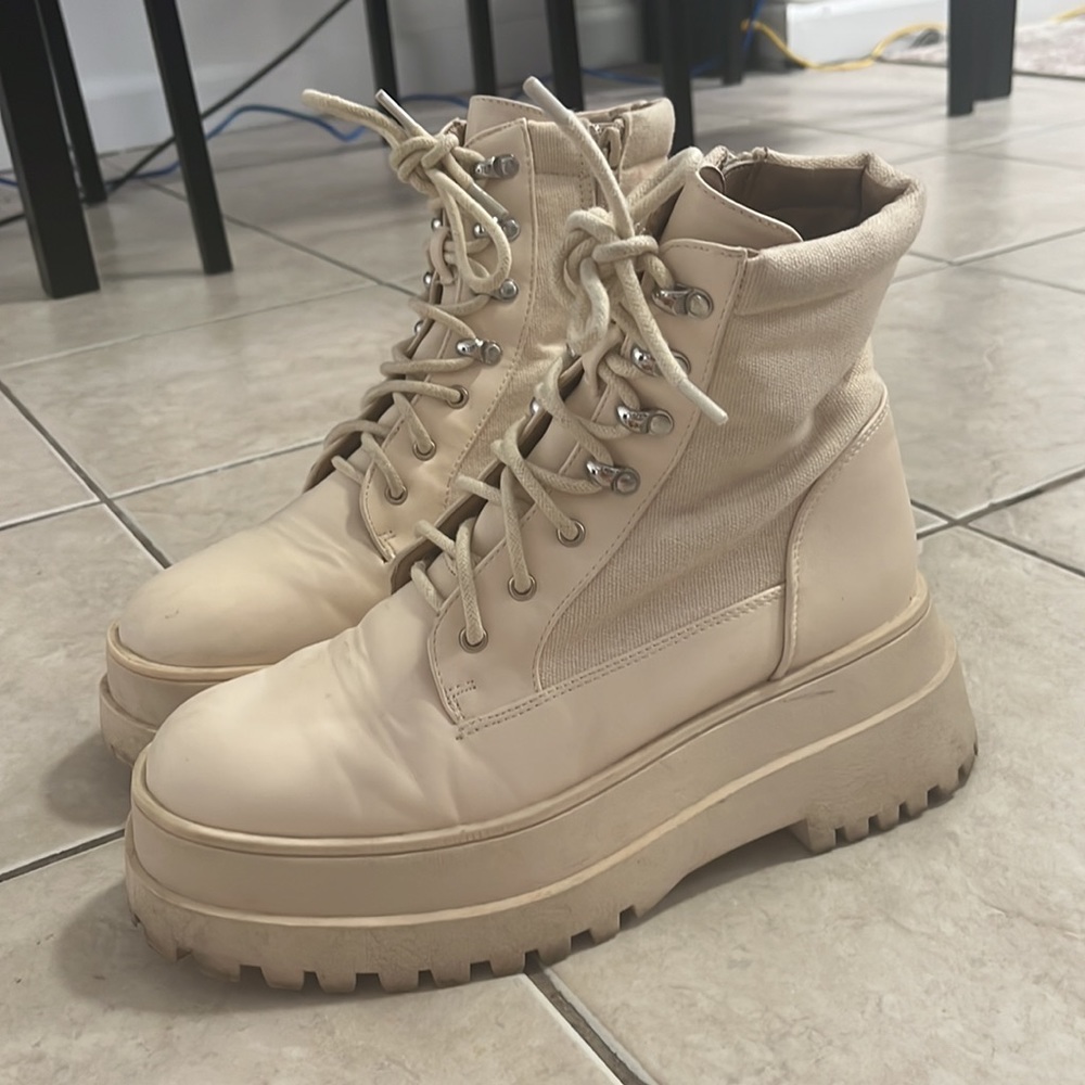 Chunky combat boots